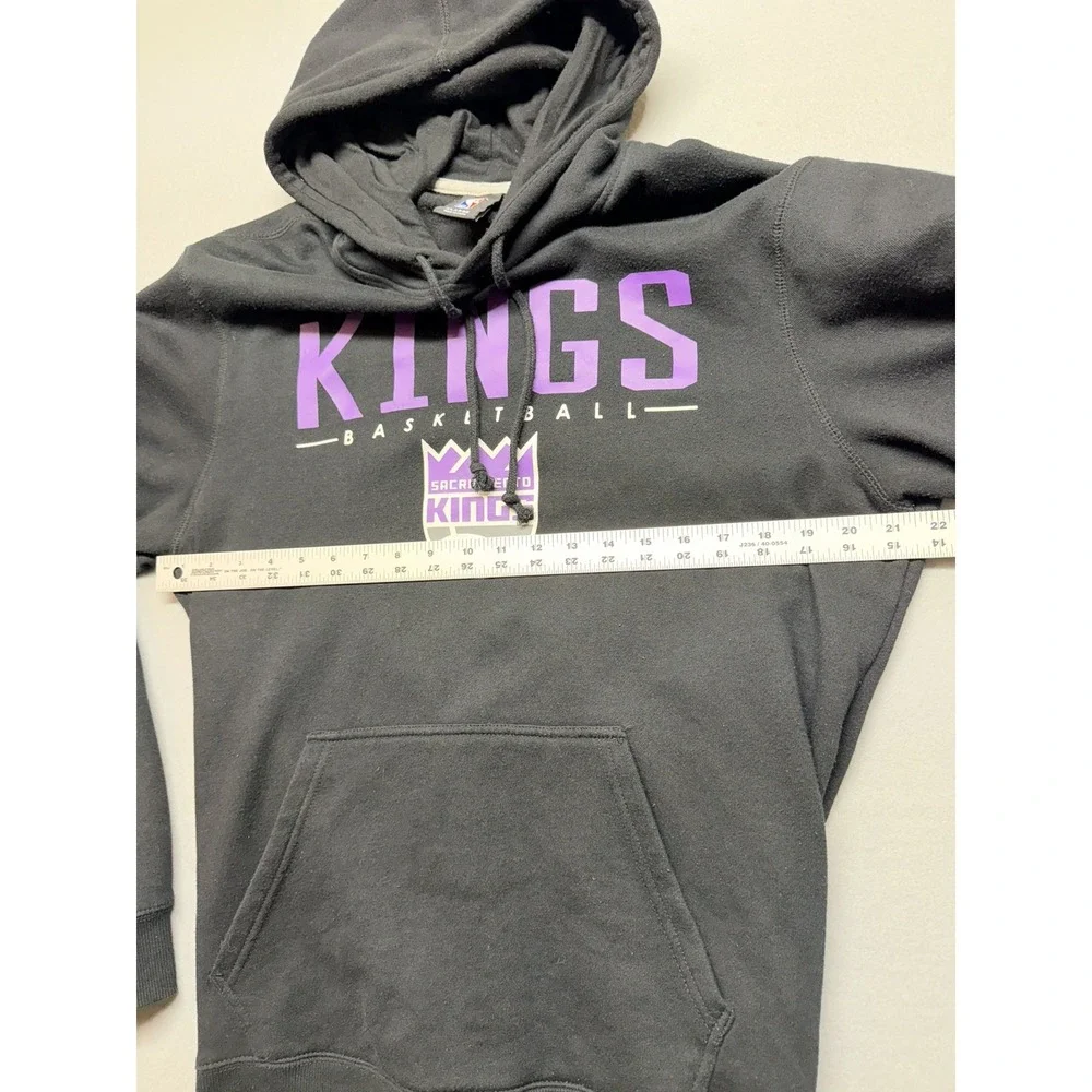 Sacramento Kings Hoodie Mens Black‎ NBA Basketball Sweatshirt Size XL